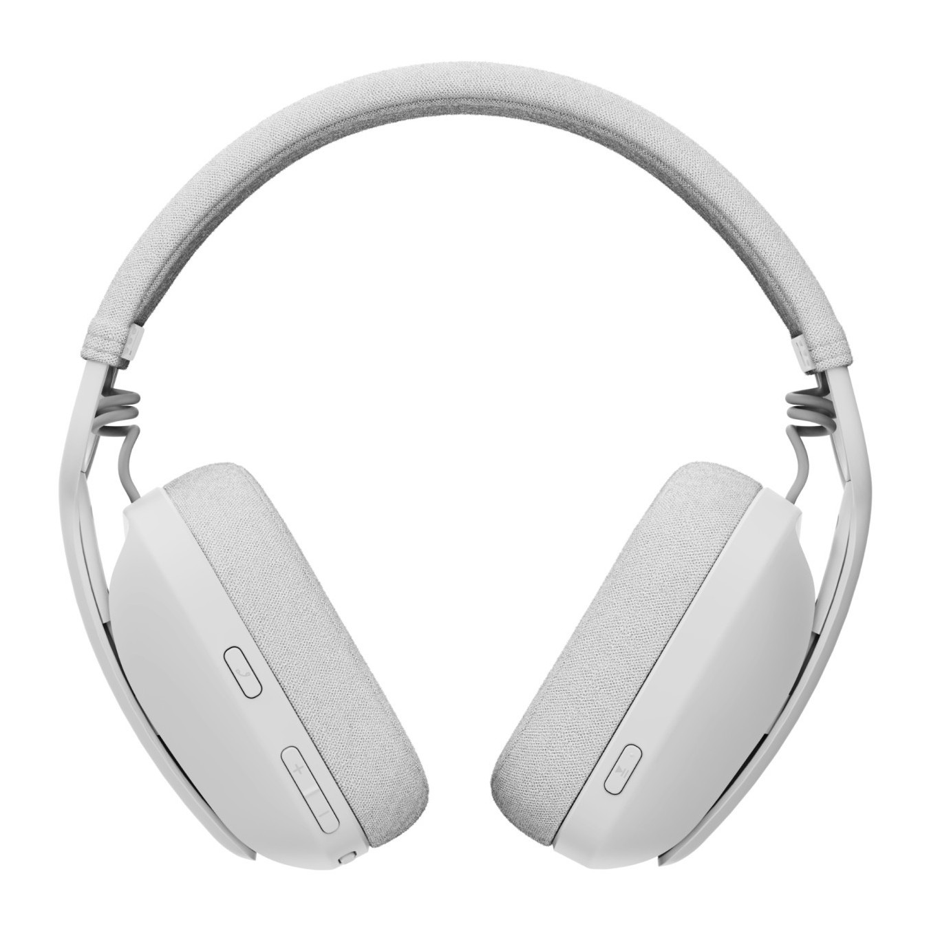 Logitech Zone Vibe 100 - Bluetooth 5.2 Over‑Ear Headset - Off‑White, Boom Mic, 20h Battery, USB‑C