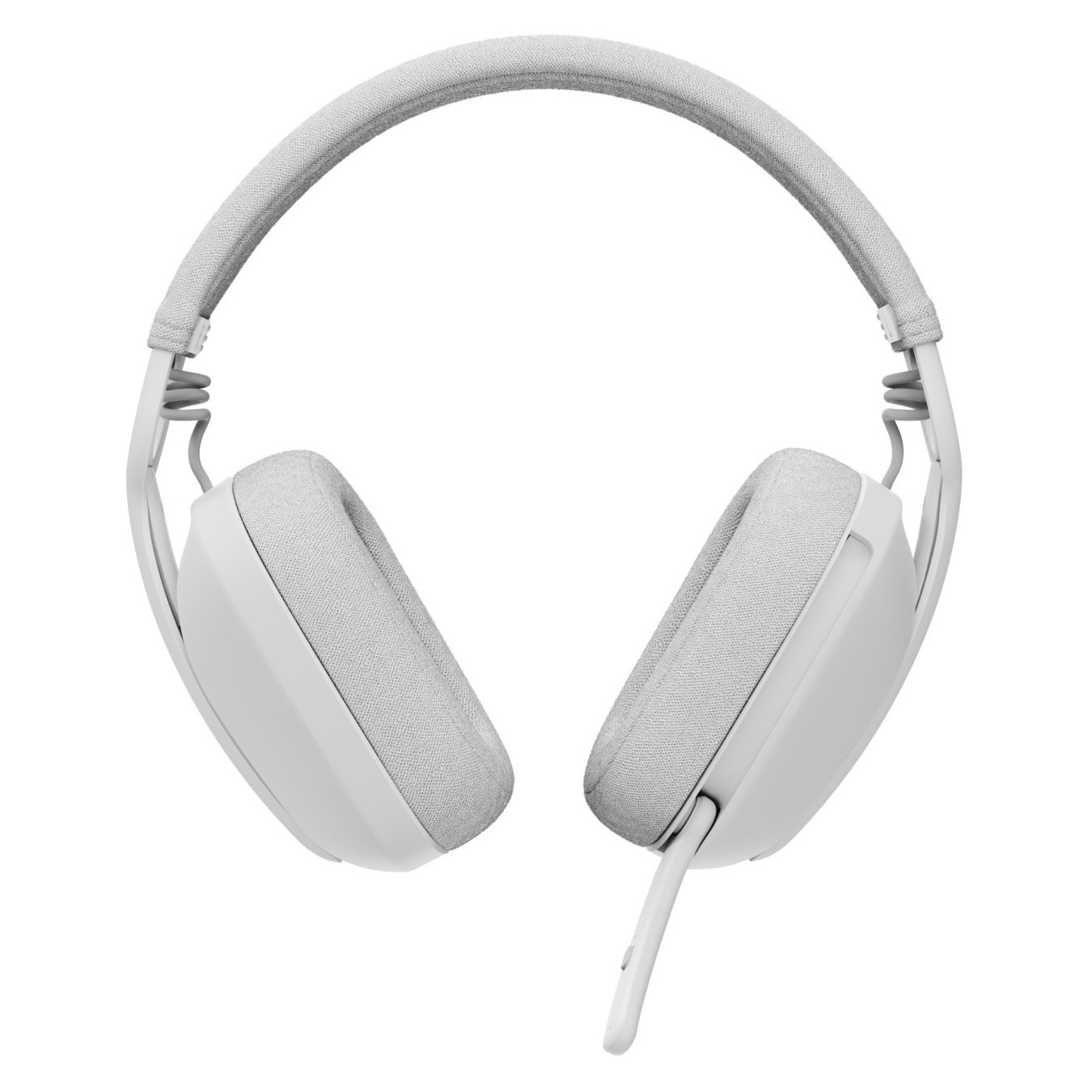 Logitech Zone Vibe 100 - Bluetooth 5.2 Over‑Ear Headset - Off‑White, Boom Mic, 20h Battery, USB‑C