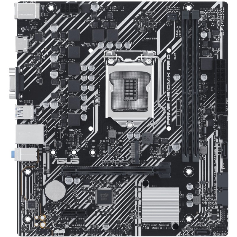 Buy ASUS PRIME H510M-K R2.0 - LGA1200 Micro-ATX Motherboard, Intel H510, DDR4 up... in Cyprus, Nicosia, Limassol, Larnaka, Pafos