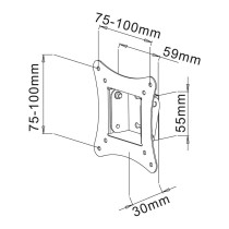 Buy TECHLY Wandhalterung fuer 1 LCD TV LED 13-30 Zoll 33,02-76,2cm schwarzn Tragkraft 15Kg Tiefe 30mm in Cyprus, Nicosia, Limass
