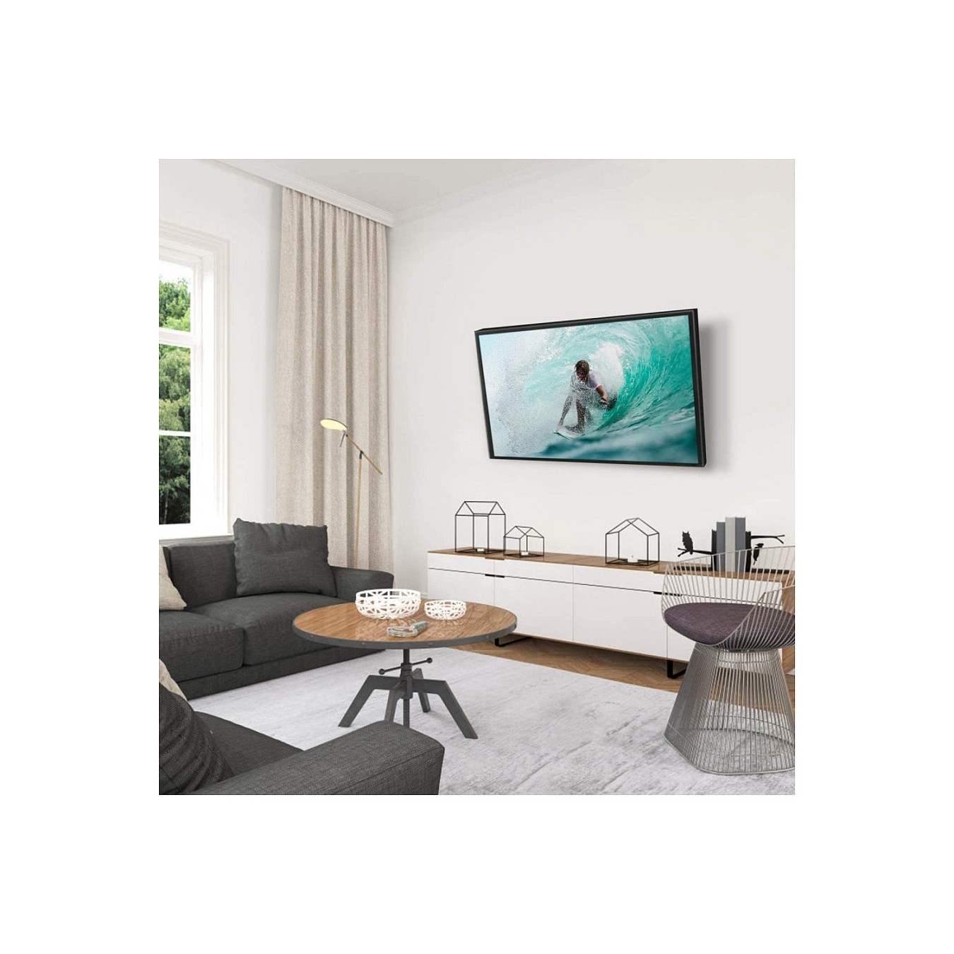 Buy TECHLY Wandhalterung fuer 1 LCD TV LED 13-30 Zoll 33,02-76,2cm schwarzn Tragkraft 15Kg Tiefe 30mm in Cyprus, Nicosia, Limass