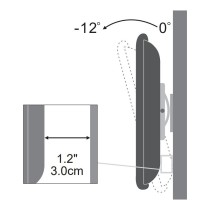 Buy TECHLY Wandhalterung fuer 1 LCD TV LED 13-30 Zoll 33,02-76,2cm schwarzn Tragkraft 15Kg Tiefe 30mm in Cyprus, Nicosia, Limass