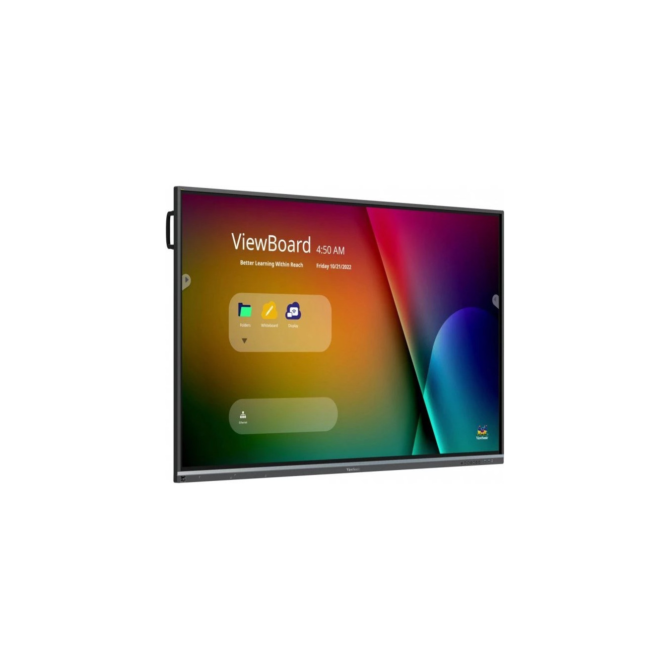 ViewSonic IFP6550-5F - 65" 4K UHD Interactive Touch Display - Android 11, 8GB RAM, 64GB, 1.5GHz Quad-core, Black