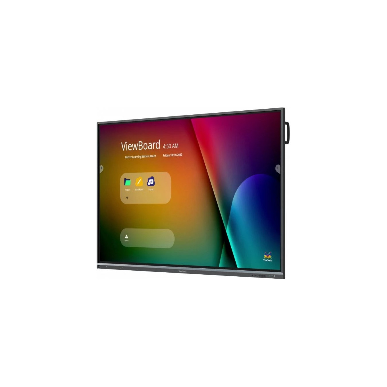 ViewSonic IFP6550-5F - 65" 4K UHD Interactive Touch Display - Android 11, 8GB RAM, 64GB, 1.5GHz Quad-core, Black