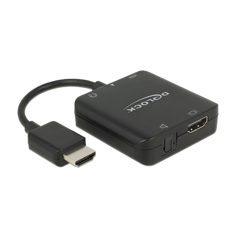 Buy Delock HDMI Audio Extractor 4K - 62784 - Compact Black, HDMI pass-through wi... in Cyprus, Nicosia, Limassol, Larnaka, Pafos