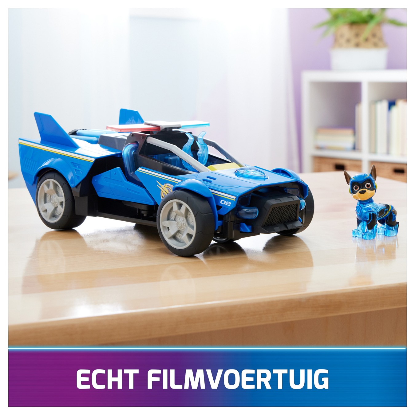 Buy Spinmaster Paw Patrol: Der Mighty Kinofilm. Chases Deluxe Superhelden-Raketenfahrzeug (blau schwarz. inkl. Chase Figur) in C
