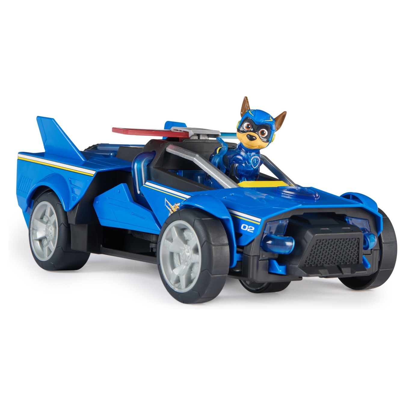 Buy Spinmaster Paw Patrol: Der Mighty Kinofilm. Chases Deluxe Superhelden-Raketenfahrzeug (blau schwarz. inkl. Chase Figur) in C