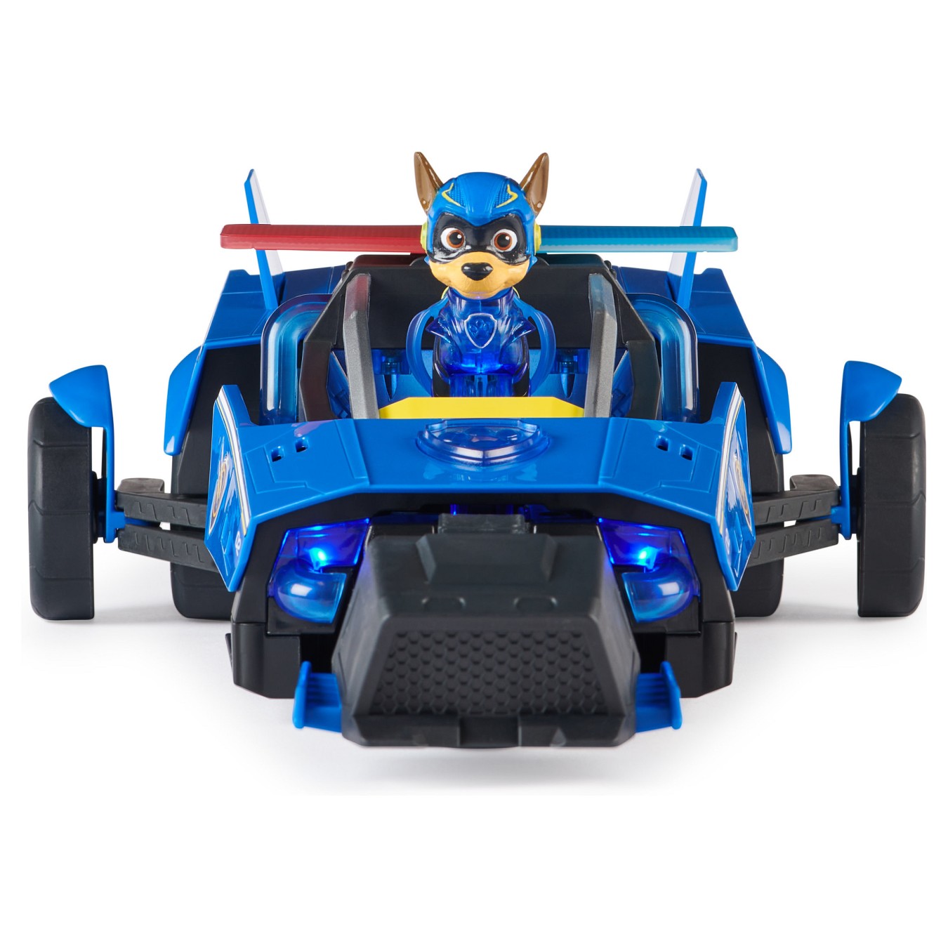 Buy Spinmaster Paw Patrol: Der Mighty Kinofilm. Chases Deluxe Superhelden-Raketenfahrzeug (blau schwarz. inkl. Chase Figur) in C