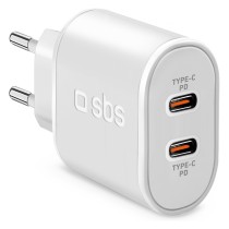 Buy SBS Ladegert 2x USB-C PD 20W wei in Cyprus, Nicosia, Limassol, Larnaka, Pafos