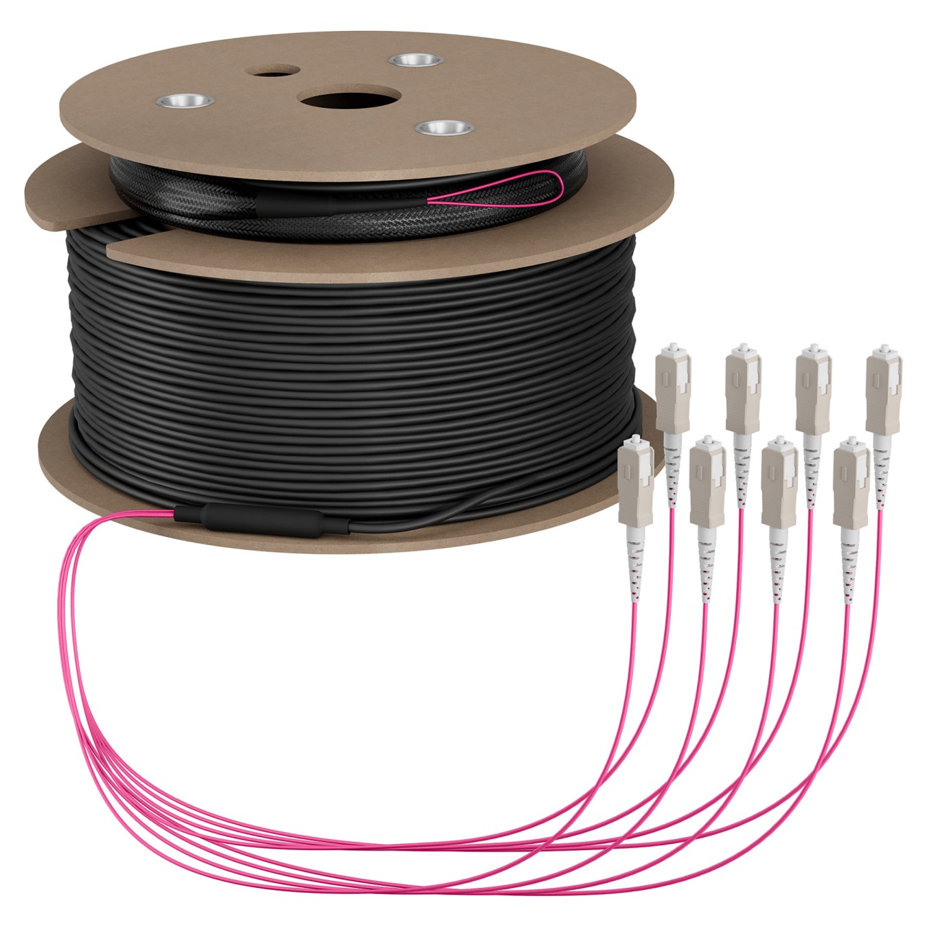 Buy EFB Trunkkabel U-DQ(ZN)BH OM4 8G (1x8) SC-SC 100m Dca LSZH in Cyprus, Nicosia, Limassol, Larnaka, Pafos