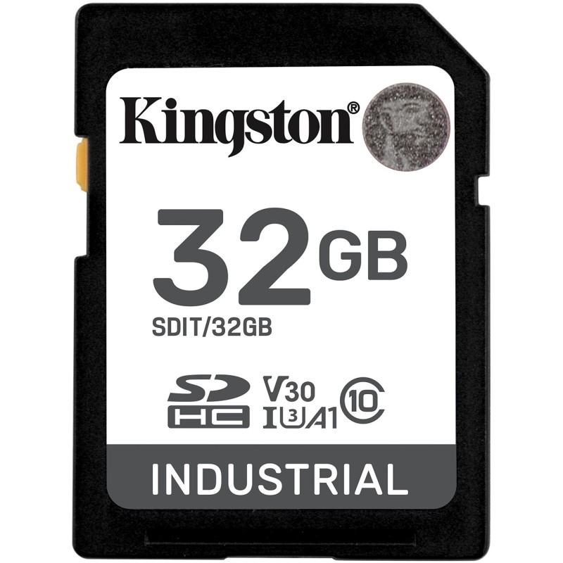 Buy Kingston Industrial SDHC 32GB - UHS-I U3 V30 Class 10 A1, pSLC, -40° to 85?... in Cyprus, Nicosia, Limassol, Larnaka, Pafos