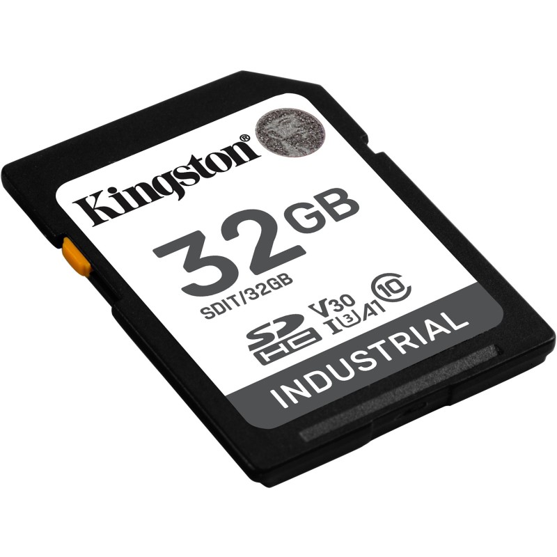 Buy Kingston Industrial SDHC 32GB - UHS-I U3 V30 Class 10 A1, pSLC, -40° to 85?... in Cyprus, Nicosia, Limassol, Larnaka, Pafos