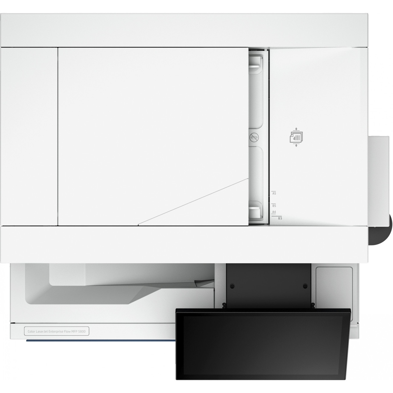 HP Color LaserJet Enterprise Flow MFP 5800zf - White - Color Laser MFP, 6GB RAM, 500GB HDD, 1.2GHz, 43 ppm