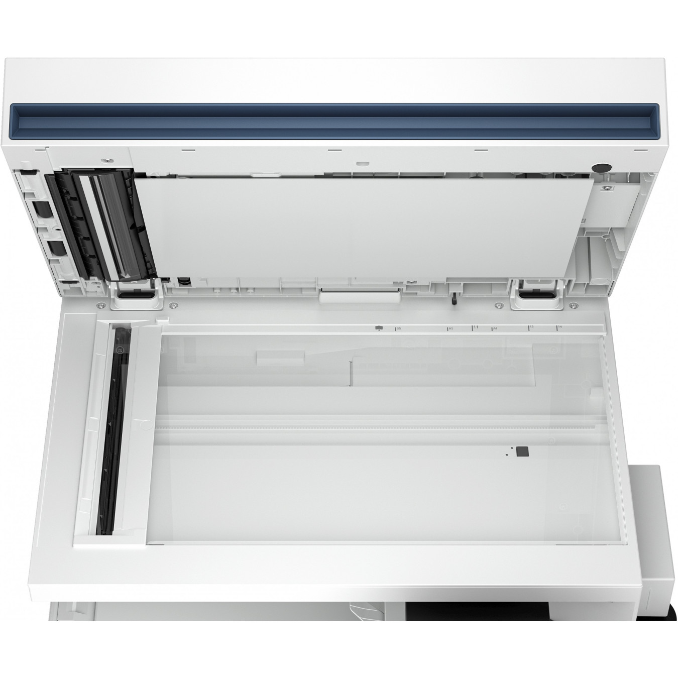 HP Color LaserJet Enterprise Flow MFP 5800zf - White - Color Laser MFP, 6GB RAM, 500GB HDD, 1.2GHz, 43 ppm