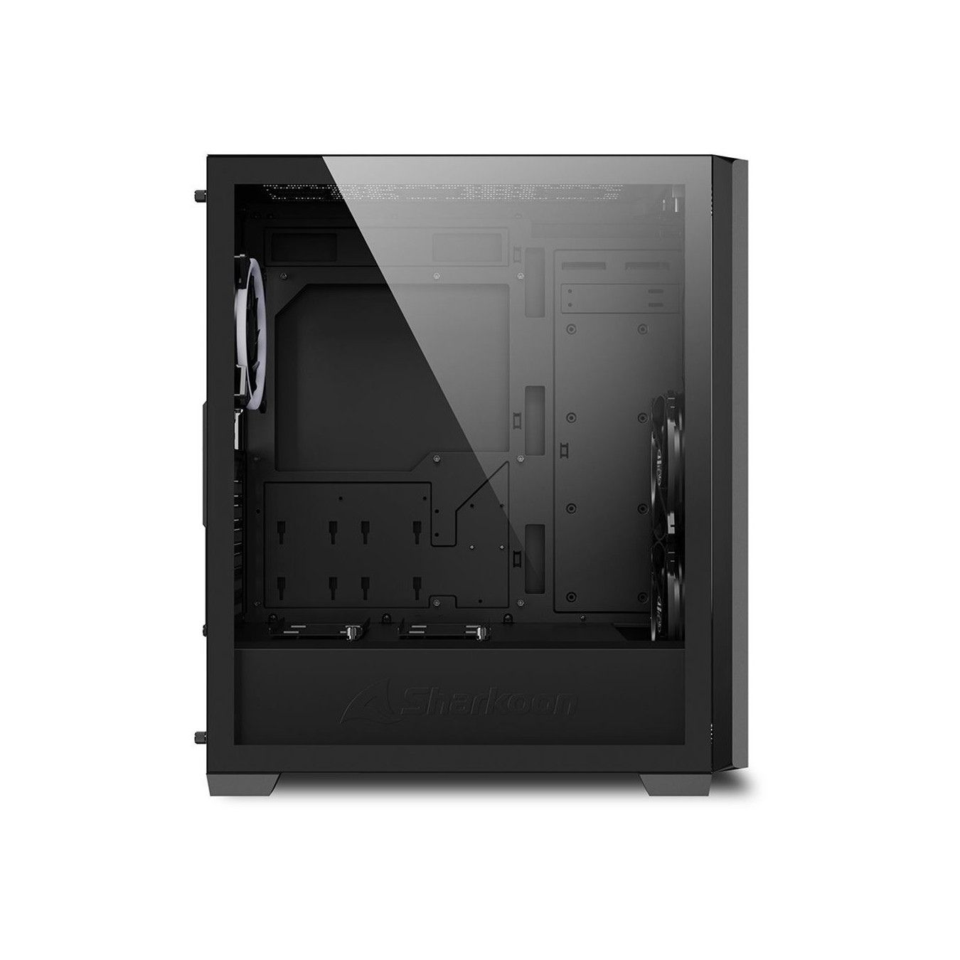 Sharkoon VS9 RGB - Mid Tower PC Case - Black, ATX/Micro-ATX/Mini-ITX, RGB, USB-C — Buy in Cyprus with Fast Delivery