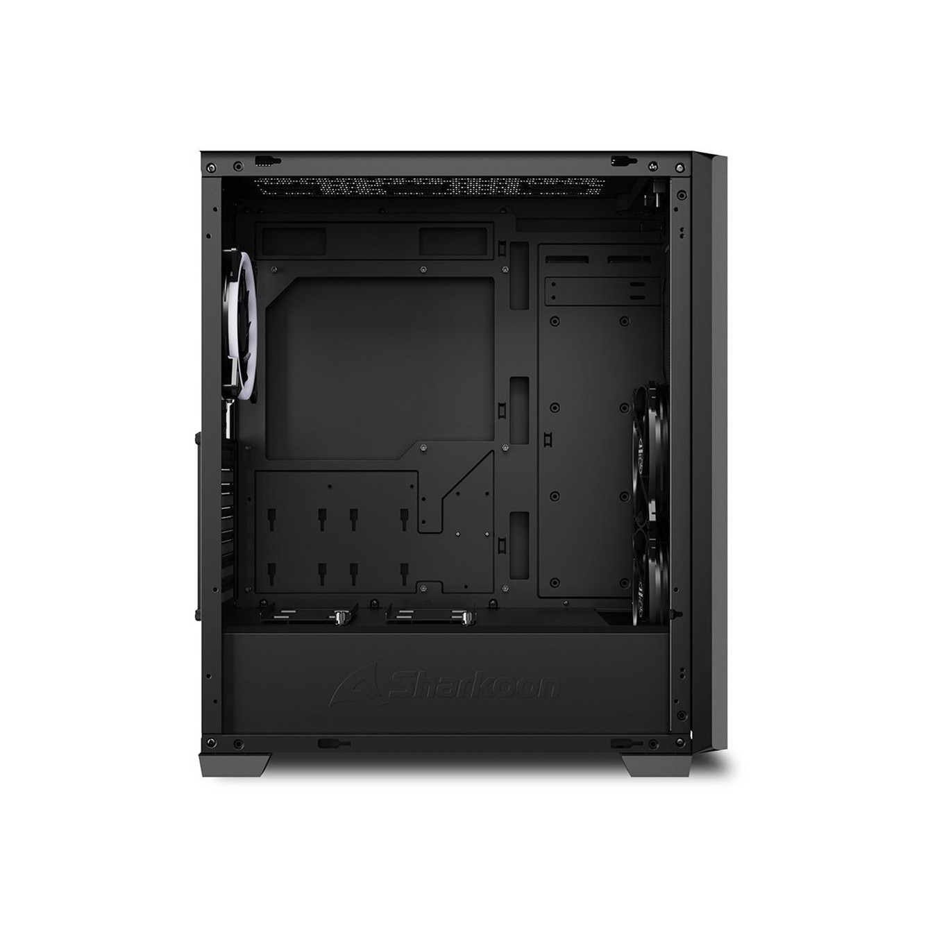 Sharkoon VS9 RGB - Mid Tower PC Case - Black, ATX/Micro-ATX/Mini-ITX, RGB, USB-C — Buy in Cyprus with Fast Delivery