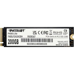Buy Patriot P400 Lite - 2TB - M.2 2280 NVMe PCIe Gen4 x4 SSD (Black/White) in Cyprus, Nicosia, Limassol, Larnaka, Pafos