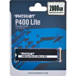 Buy Patriot P400 Lite - 2TB - M.2 2280 NVMe PCIe Gen4 x4 SSD (Black/White) in Cyprus, Nicosia, Limassol, Larnaka, Pafos