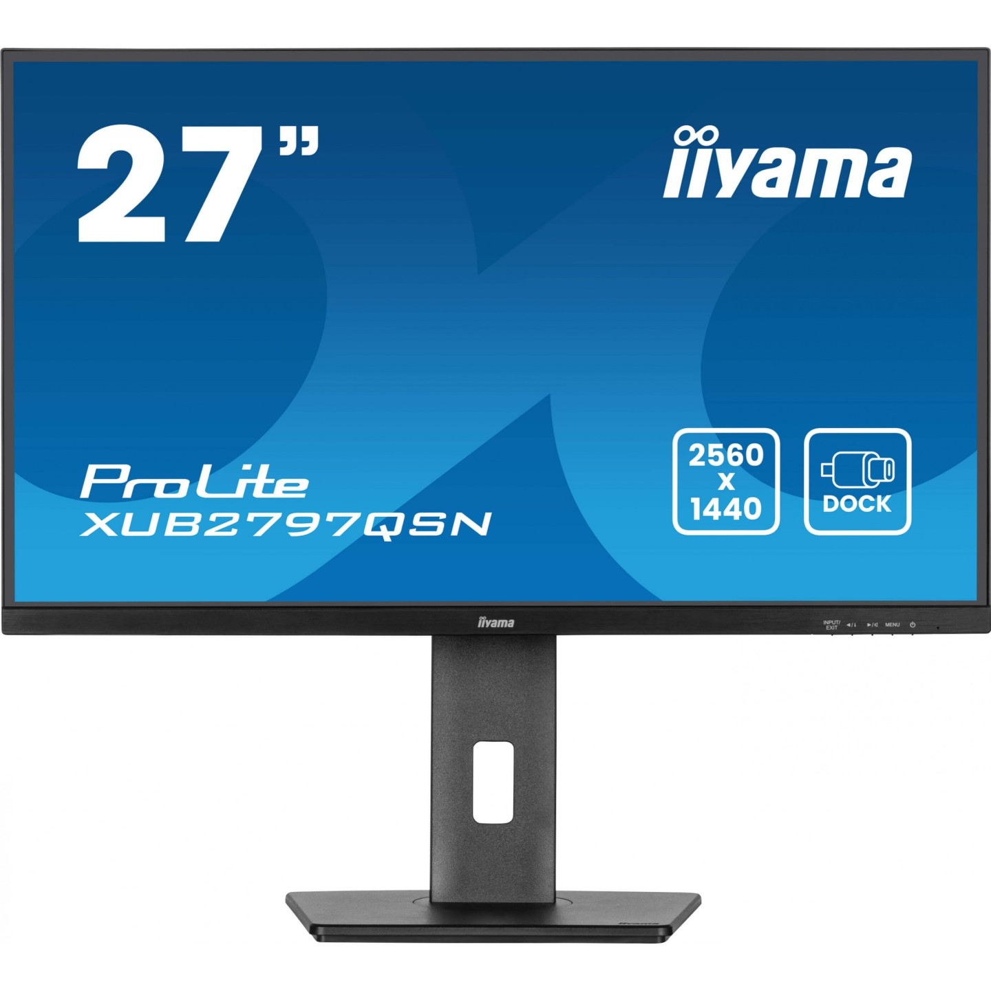 iiyama ProLite XUB2797QSN-B2 - 27" QHD IPS 100Hz 1ms USB-C 65W Dock - Black (Boxed) — Buy in Cyprus with Fast Delivery