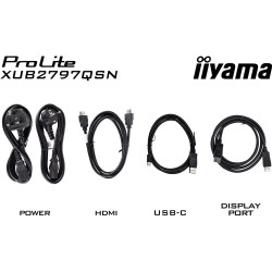 Buy iiyama ProLite XUB2797QSN-B2 - 27" QHD (2560x1440) IPS 100Hz 1ms, USB-C 65W ... in Cyprus, Nicosia, Limassol, Larnaka, Pafos
