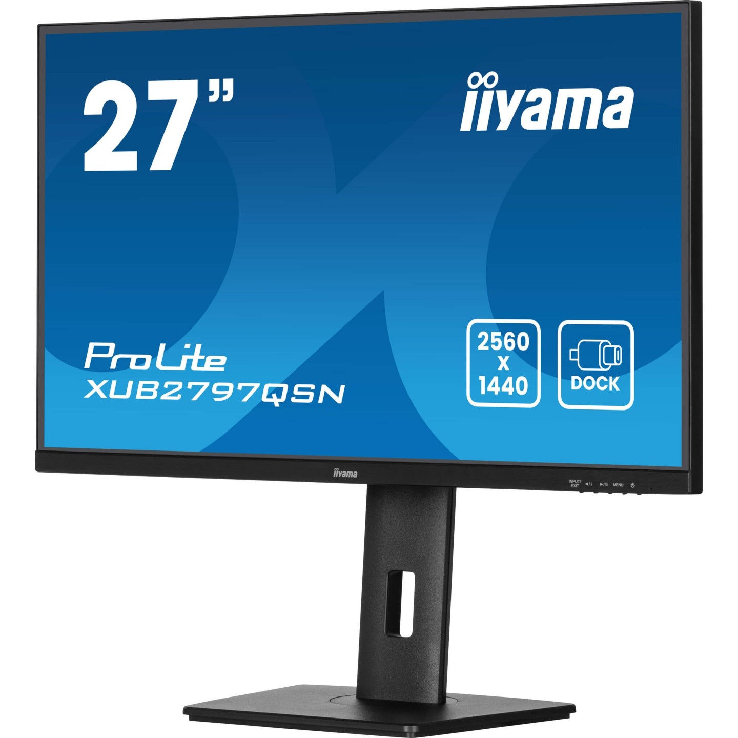 iiyama ProLite XUB2797QSN-B2 - 27" QHD IPS 100Hz 1ms USB-C 65W Dock - Black (Boxed) — Buy in Cyprus with Fast Delivery
