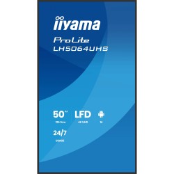 Buy iiyama LH5064UHS-B1AG - 50" (127 cm) 4K UHD Digital Signage IPS Display, And... in Cyprus, Nicosia, Limassol, Larnaka, Pafos