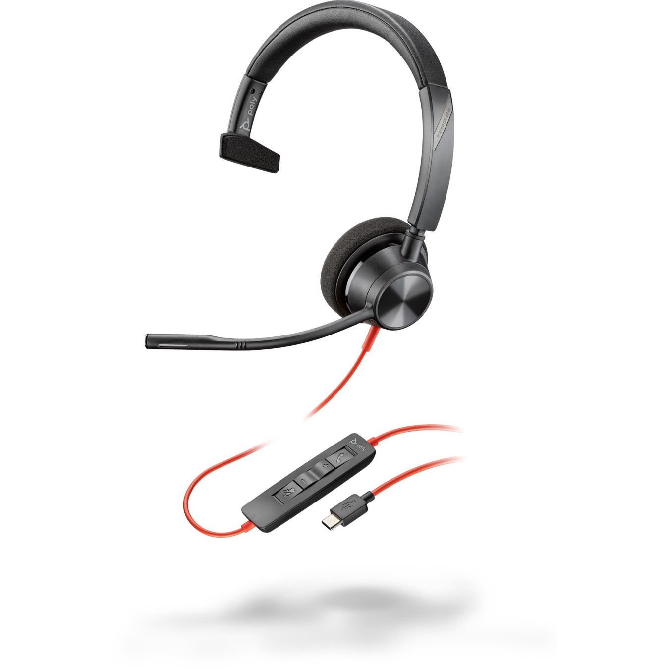Poly Blackwire C3310 - Mono USB-C Wired Headset, Noise-Canceling Mic, Black — Buy in Cyprus with Fast Delivery