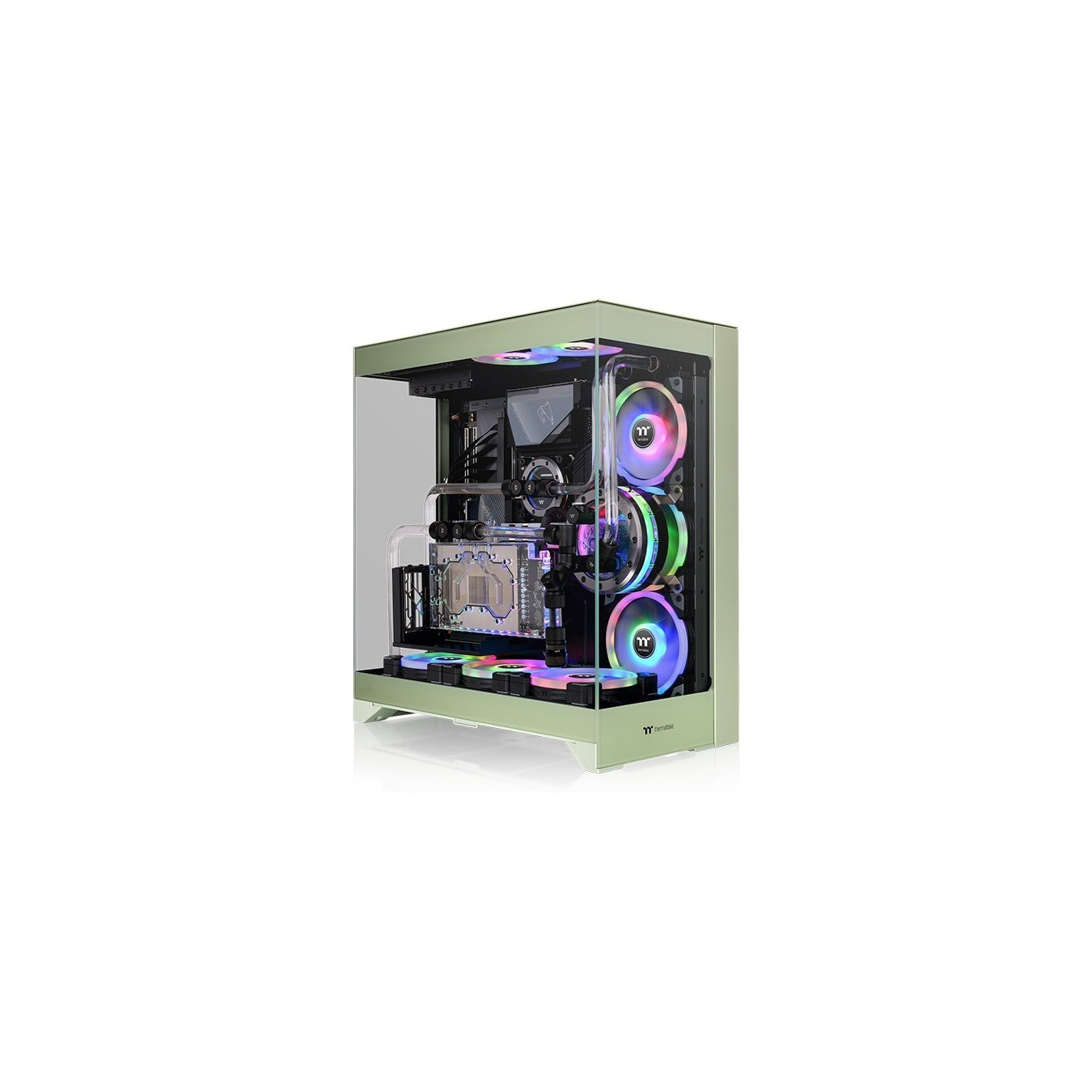 Thermaltake CTE E550 TG - Mid Tower PC Case - Matcha Green, E-ATX/ATX/Micro-ATX/Mini-ITX, USB-C