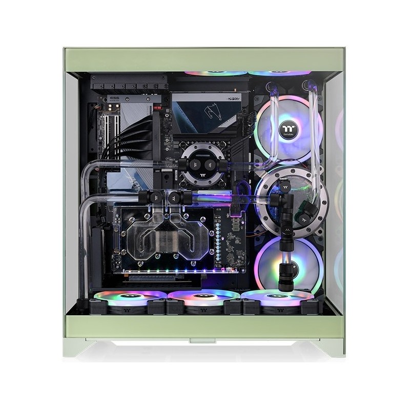 Buy Thermaltake CTE E550 TG - Mid Tower PC Case - Matcha Green, E-ATX/ATX/Micro-... in Cyprus, Nicosia, Limassol, Larnaka, Pafos