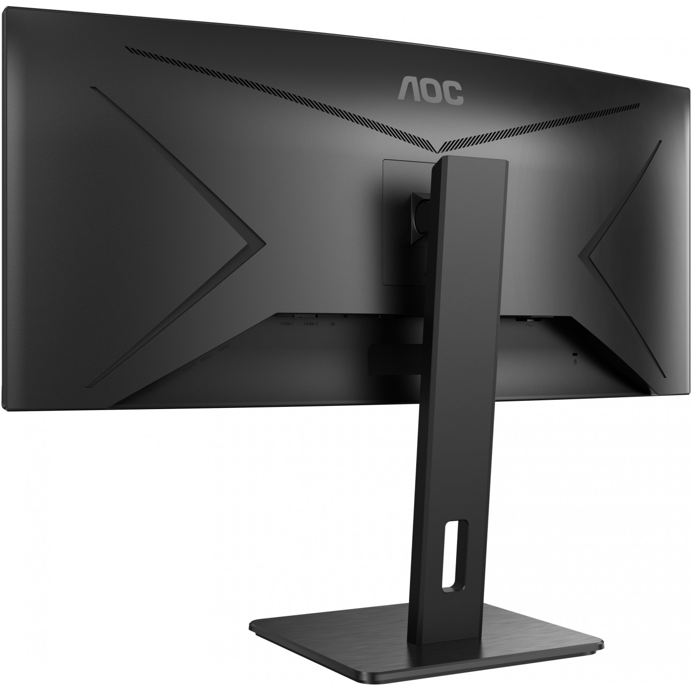 AOC CU34P2A - 34in Curved UWQHD (3440x1440) VA Monitor, 21:9, 100Hz, 1ms, HDMI/DP, 4x USB-A, Speakers, Black