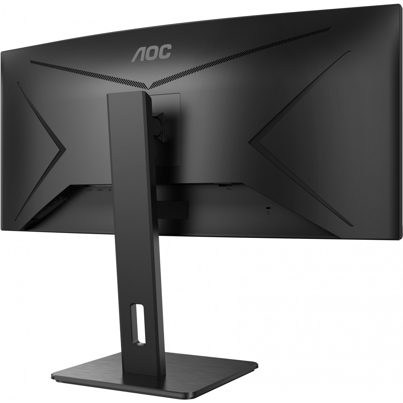 AOC CU34P2A - 34in Curved UWQHD (3440x1440) VA Monitor, 21:9, 100Hz, 1ms, HDMI/DP, 4x USB-A, Speakers, Black
