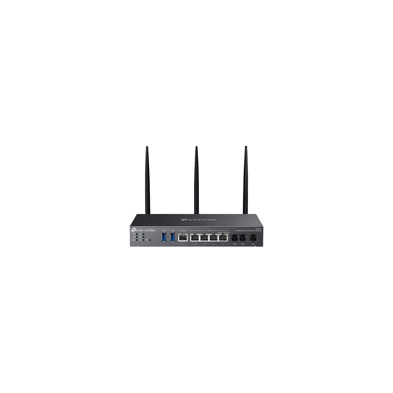 TP-Link Omada DR3650v(EU) - AX3000 Dual-Band DSL Gigabit Desktop Gateway, Black, 512MB DDR4 — Buy in Cyprus with Fast Delivery
