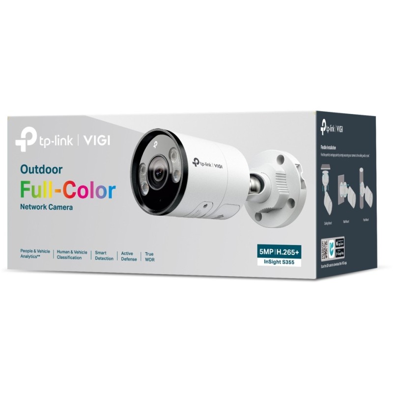 Buy TP-Link Omada InSight S355 - 5MP 2.8mm Outdoor Bullet Camera, IP67 White, PoE in Cyprus, Nicosia, Limassol, Larnaka, Pafos