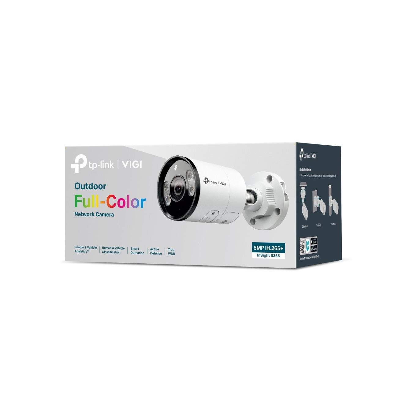 TP-Link Omada InSight S355 - 5MP 2.8mm Outdoor Bullet Camera, IP67 White, PoE — Buy in Cyprus with Fast Delivery