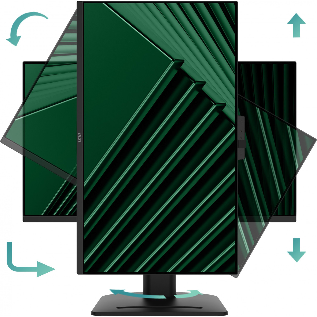 MSI PRO MP275QPDGDE - 27in IPS WQHD (2560x1440) 100Hz 4ms GTG - Black, Height-Adjustable, VESA, DP/HDMI