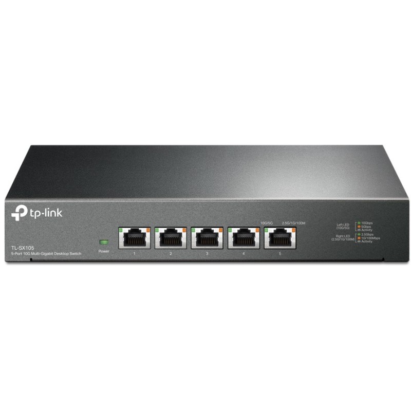 Buy TP-Link TL-SX105 - 5-Port 10G Multi-Gigabit Unmanaged Desktop Switch (Black) in Cyprus, Nicosia, Limassol, Larnaka, Pafos