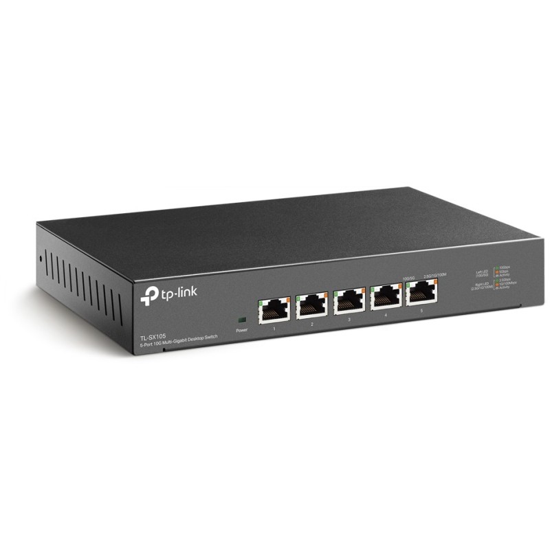 Buy TP-Link TL-SX105 - 5-Port 10G Multi-Gigabit Unmanaged Desktop Switch (Black) in Cyprus, Nicosia, Limassol, Larnaka, Pafos