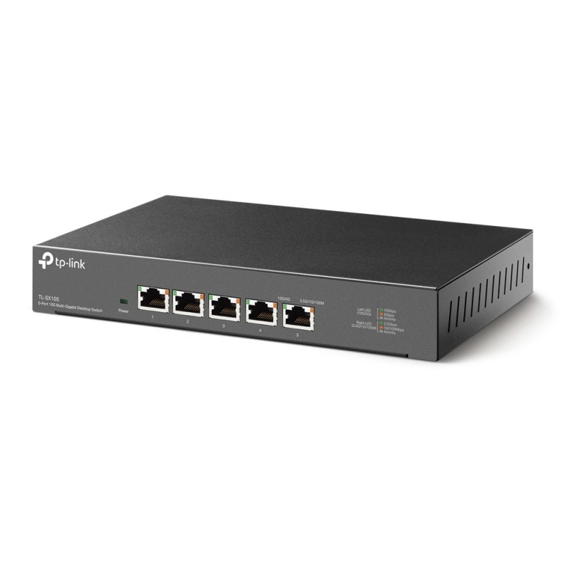 Buy TP-Link TL-SX105 - 5-Port 10G Multi-Gigabit Unmanaged Desktop Switch (Black) in Cyprus, Nicosia, Limassol, Larnaka, Pafos