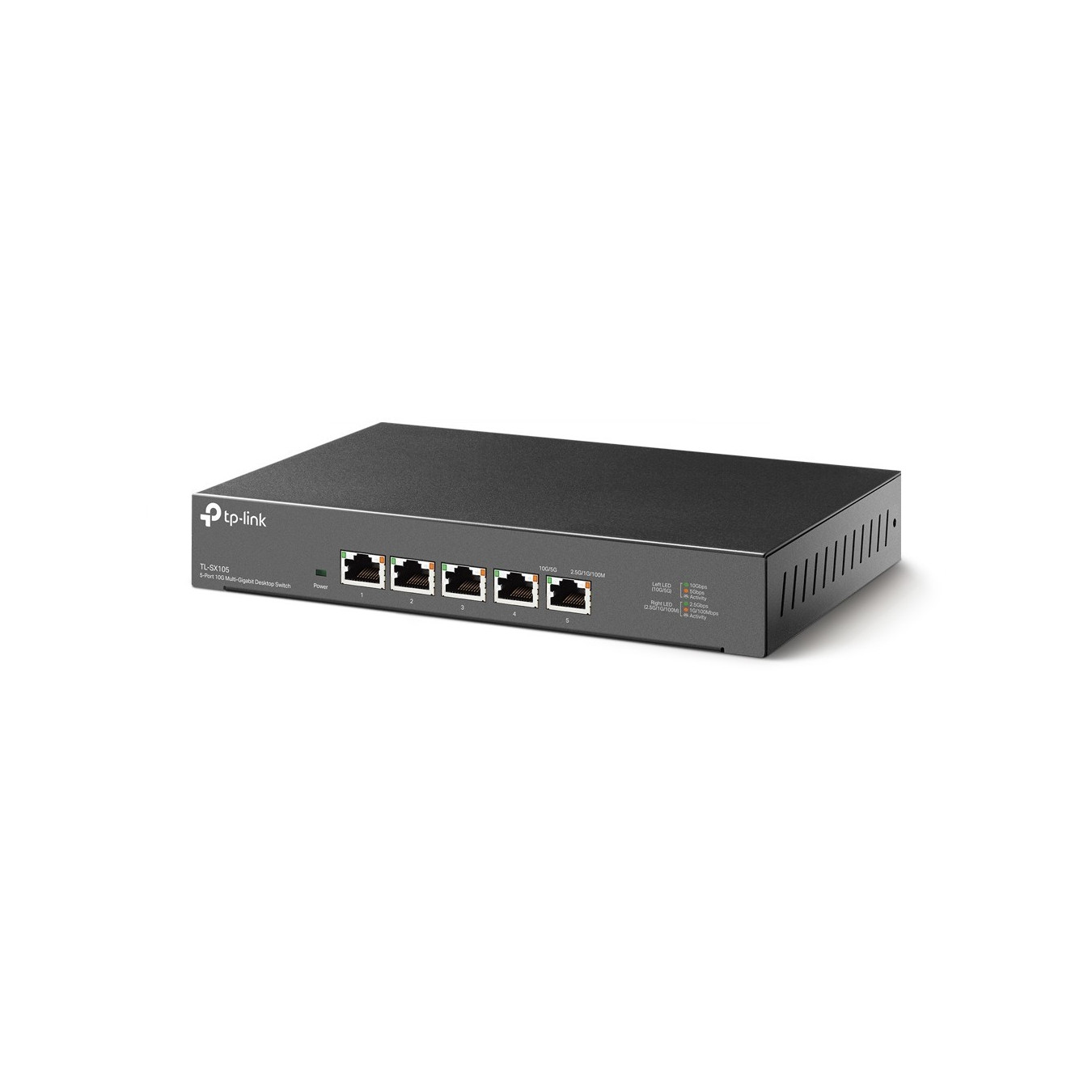 TP-Link TL-SX105 - 5-Port 10G Multi-Gigabit Unmanaged Desktop Switch (Black) — Buy in Cyprus with Fast Delivery