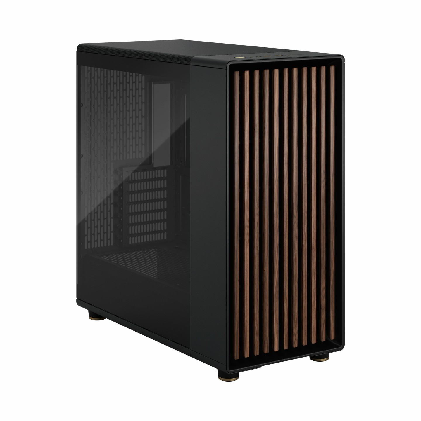 Fractal Design North XL Mid Tower PC Case - Charcoal Black, Tempered Glass & Wood, E-ATX/ATX Compatible