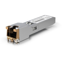 Ubiquiti UACC-CM-RJ45-MG - 10G SFP+ RJ45 Copper Transceiver, Copper/Stainless Steel, 10Gbps, 100m