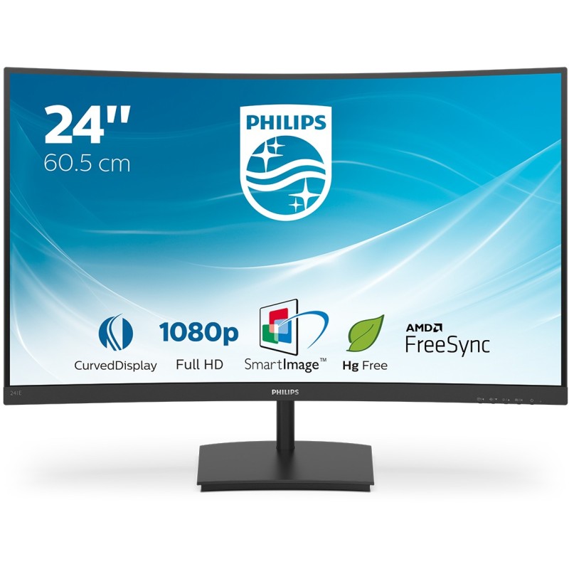 Buy Philips 241E1SC - 23.6 inches (59.9 cm) Curved VA Monitor, Full HD 1920x1080... in Cyprus, Nicosia, Limassol, Larnaka, Pafos