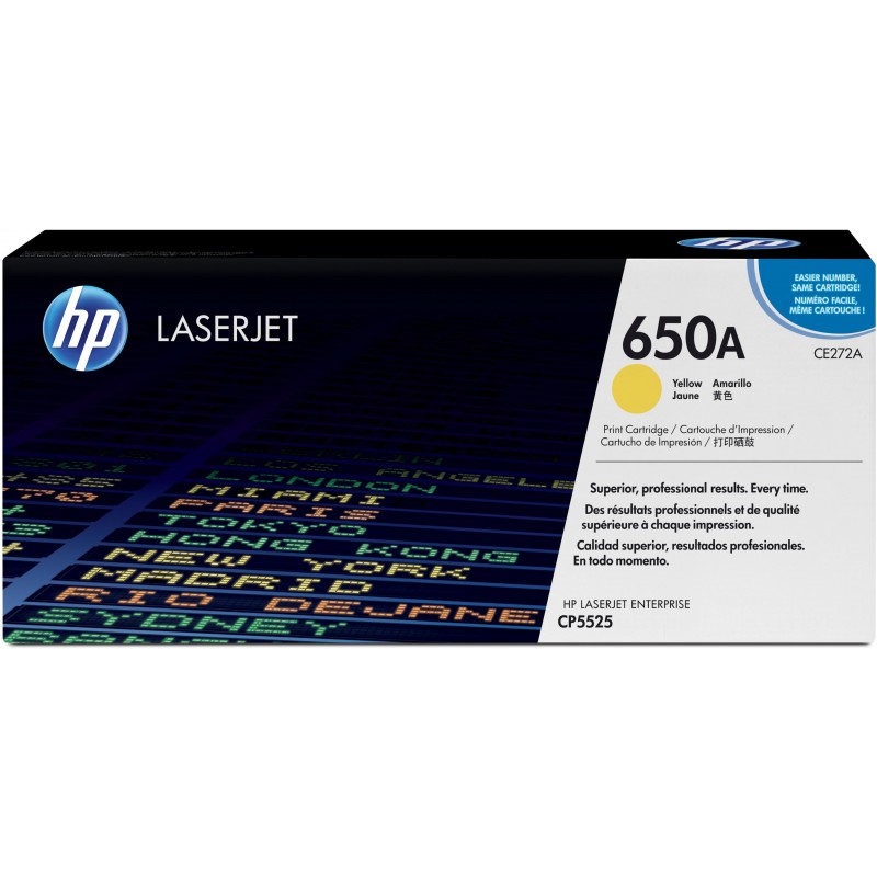 Buy HP Original Toner Cartridge - CE272A (650A) - Yellow, 15,000-Page Yield, 1-Pack in Cyprus, Nicosia, Limassol, Larnaka, Pafos