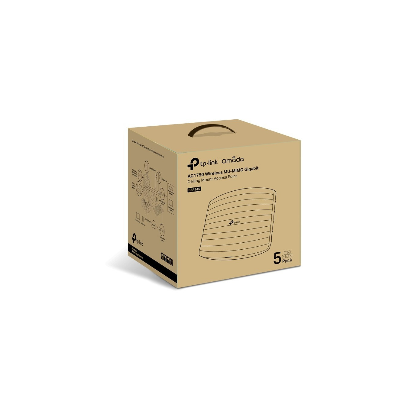 TP-Link Omada EAP245 V3 - Dual-Band Wi‑Fi 5 AC1750 Access Point, White, MU-MIMO, PoE — Buy in Cyprus with Fast Delivery