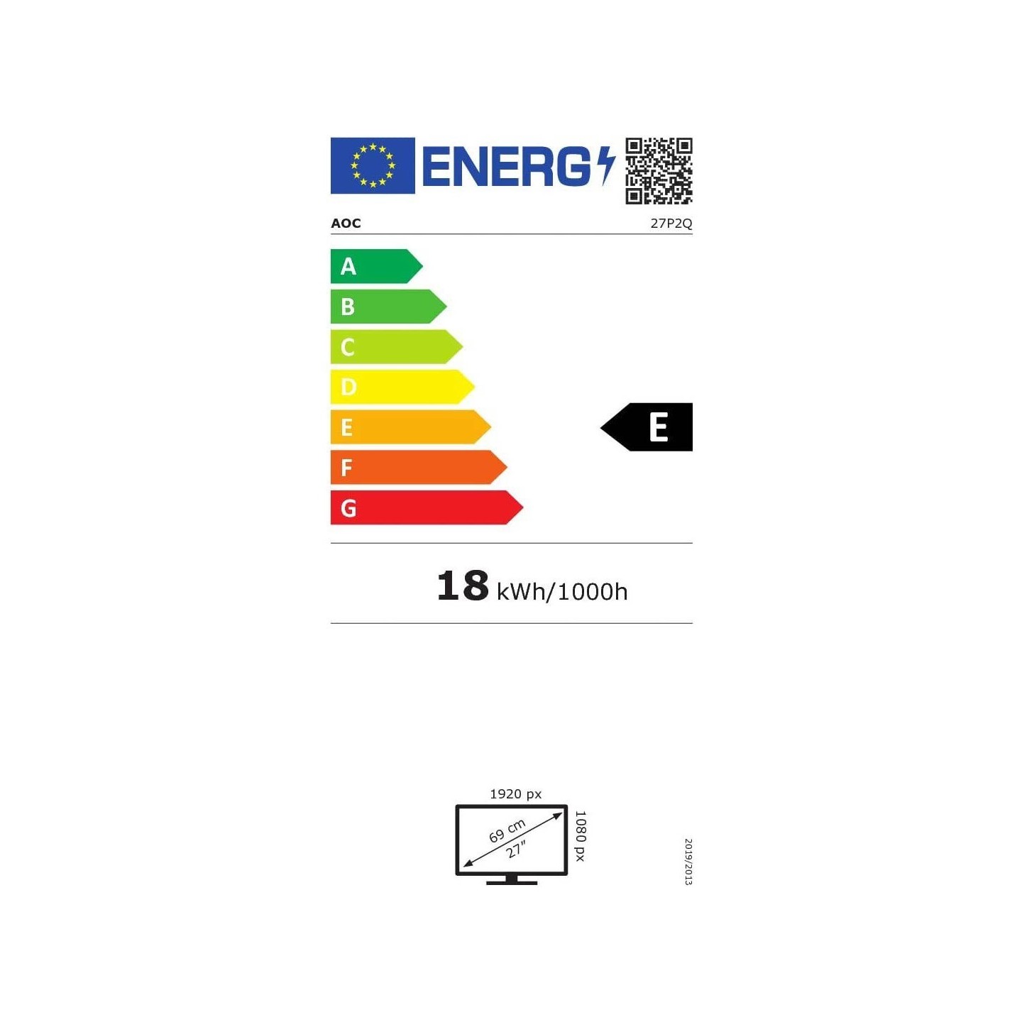 AOC 27P2Q 27" FHD IPS Monitor 1920x1080 75Hz 4ms USB 3.2 (Boxed) — Buy in Cyprus with Fast Delivery