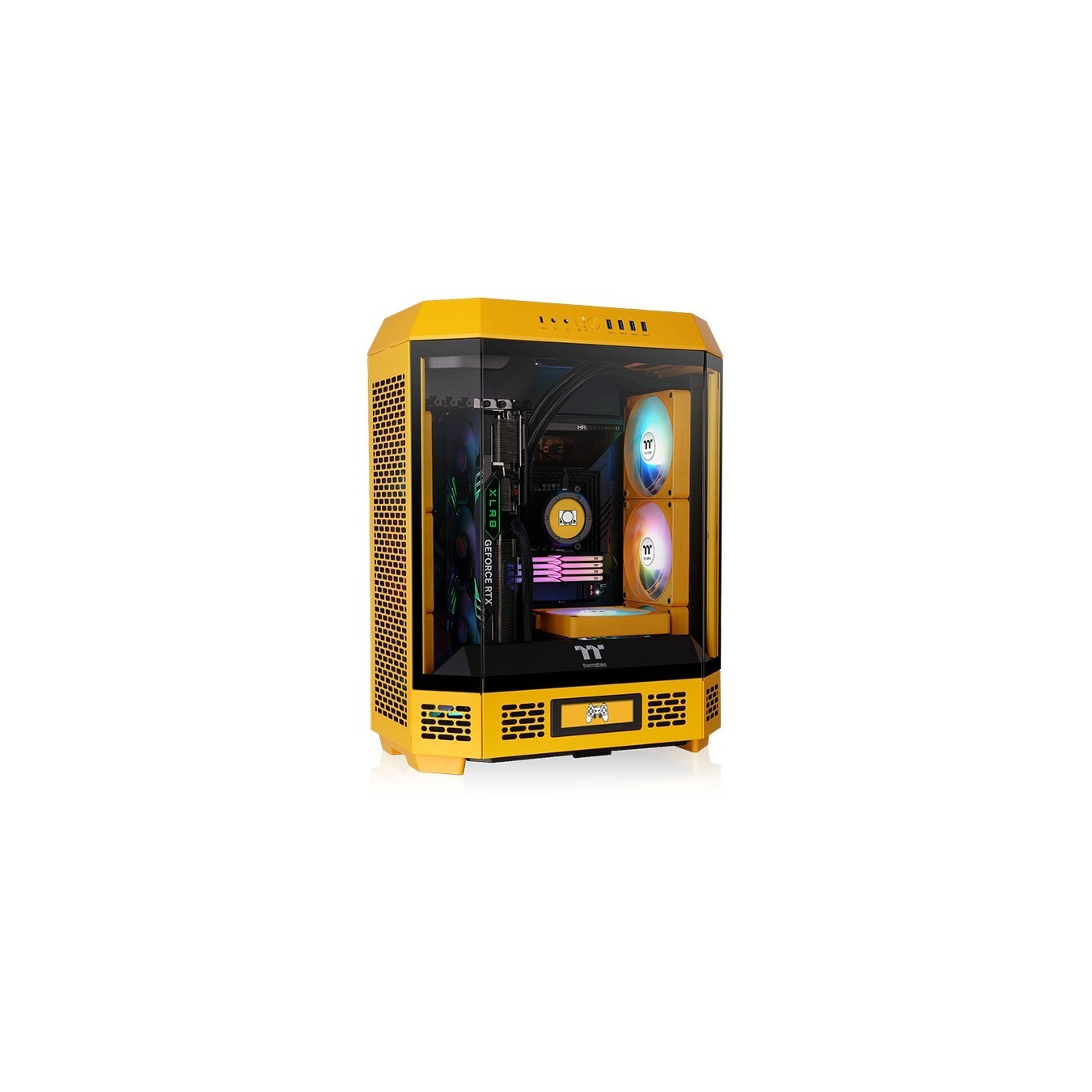 Thermaltake The Tower 600 Bumblebee - Yellow Mid-Tower ATX/mATX/Mini-ITX - Tempered Glass, USB-C Gen2
