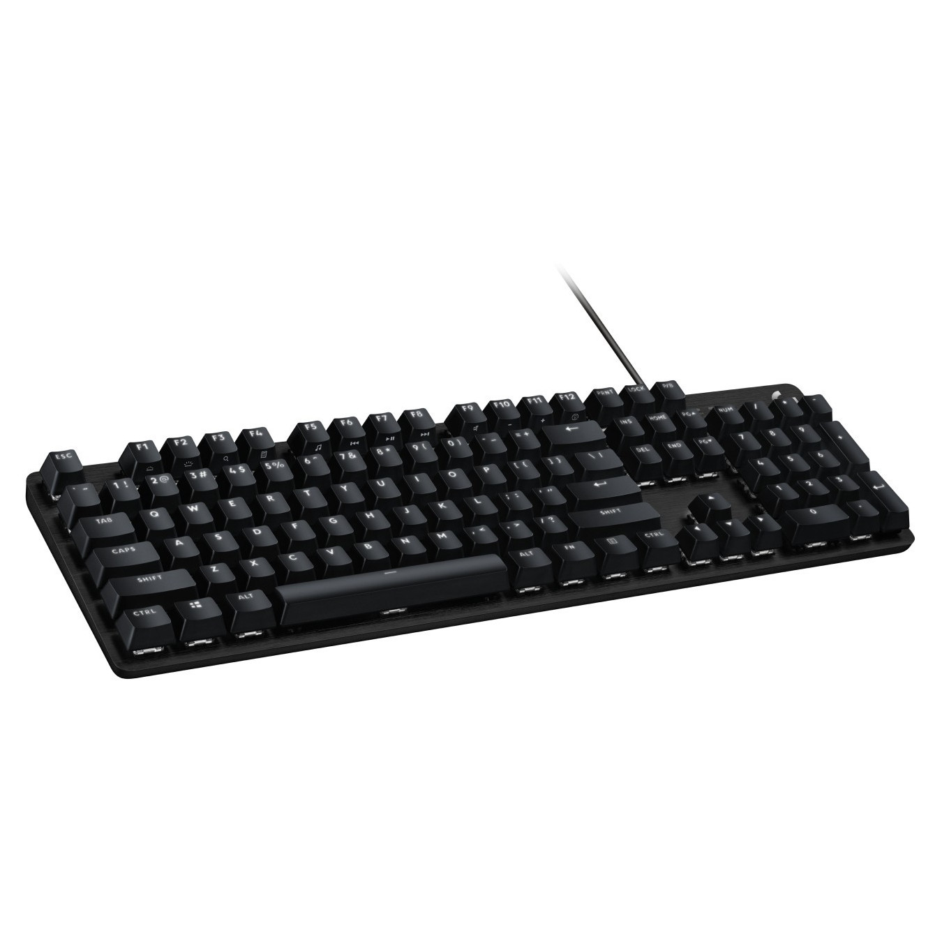 Logitech G413 SE - US Layout - Mechanical Tactile Gaming Keyboard, White LED, Black, Wired USB, PBT Keycaps