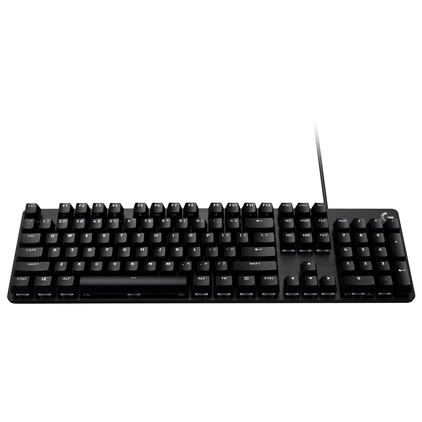Logitech G413 SE - US Layout - Mechanical Tactile Gaming Keyboard, White LED, Black, Wired USB, PBT Keycaps