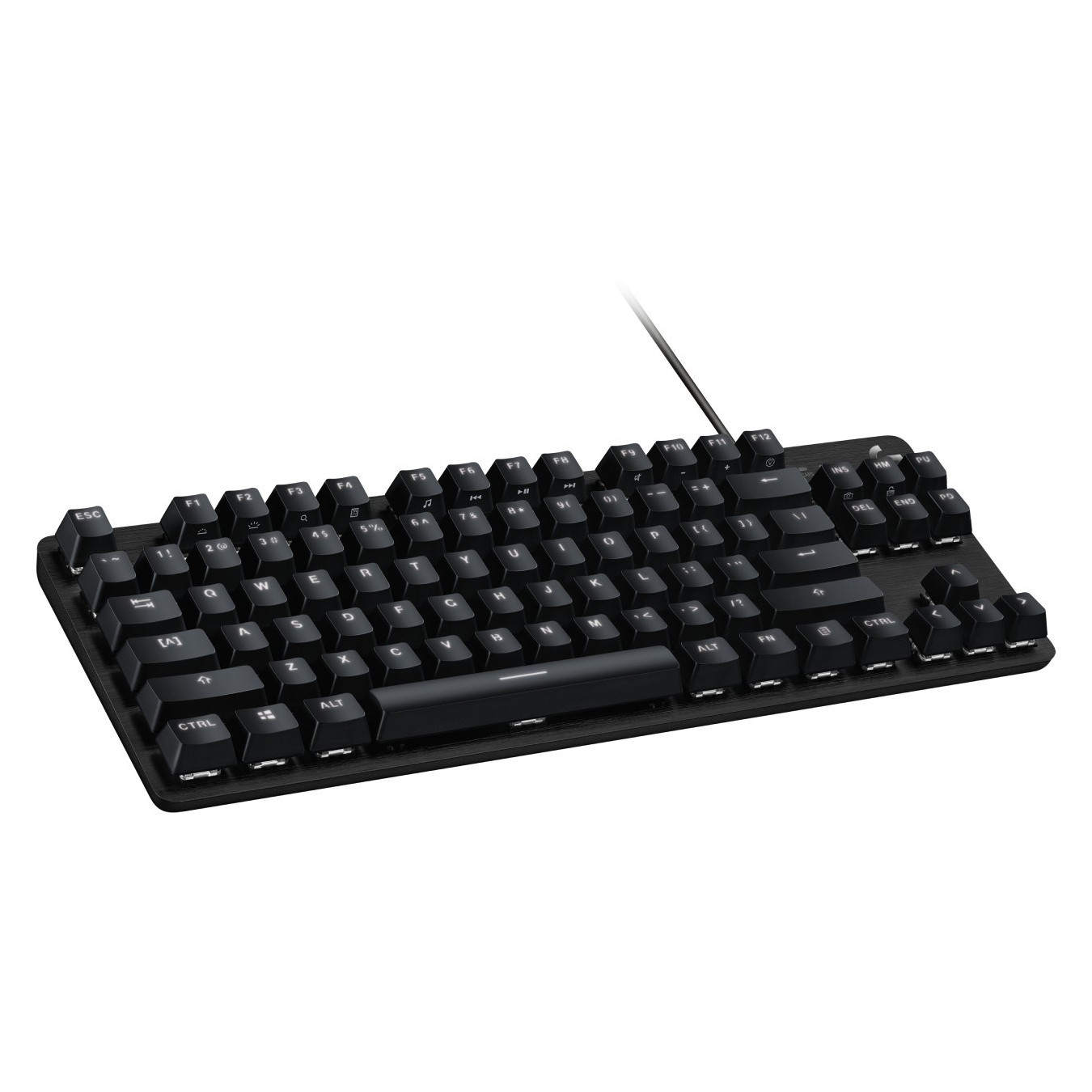 Logitech G413 SE - US Layout - Mechanical Tactile Gaming Keyboard, White LED, Black, Wired USB, PBT Keycaps