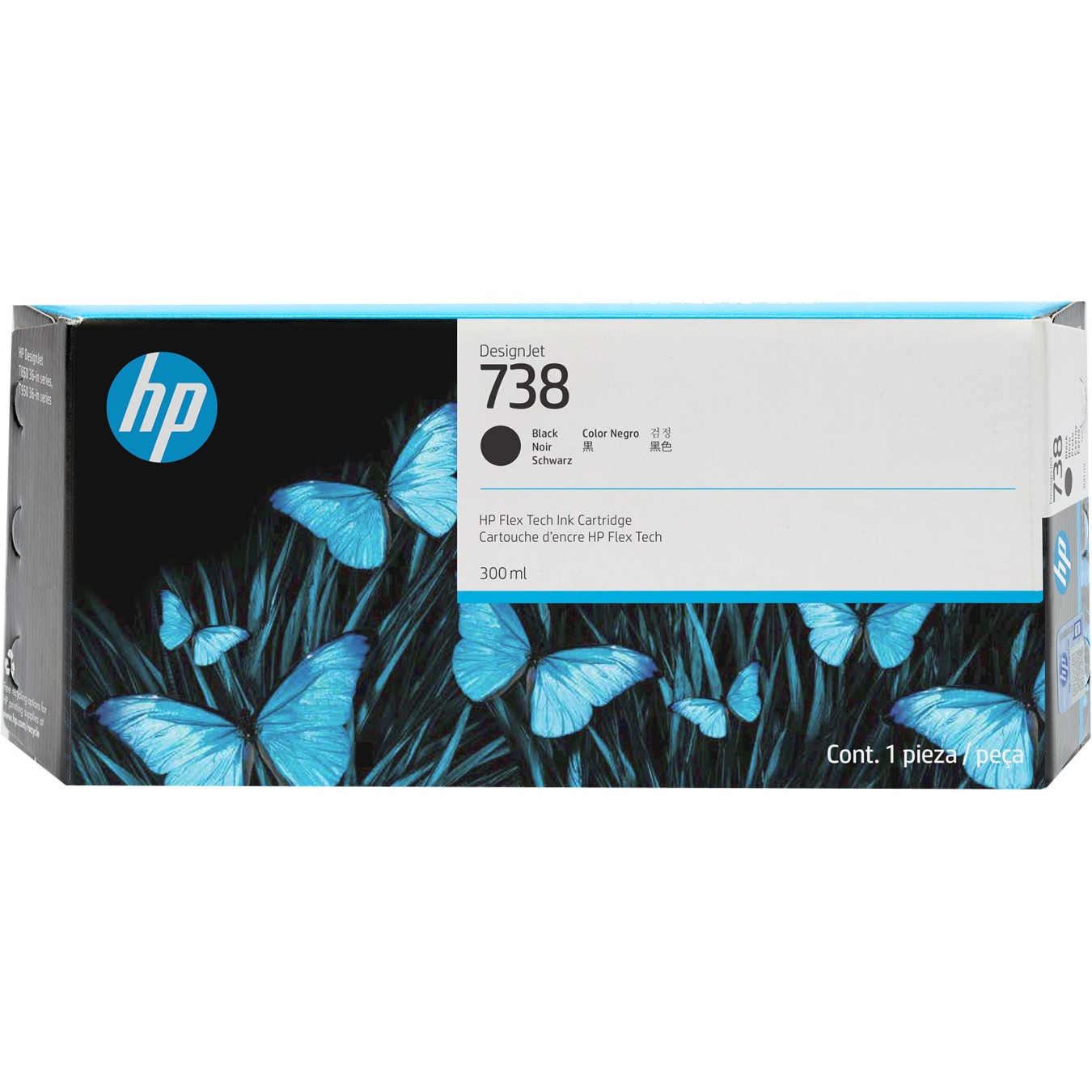 HP 738 300-ml Black Ink Cartridge - Original for DesignJet T850/T950 — Buy in Cyprus with Fast Delivery